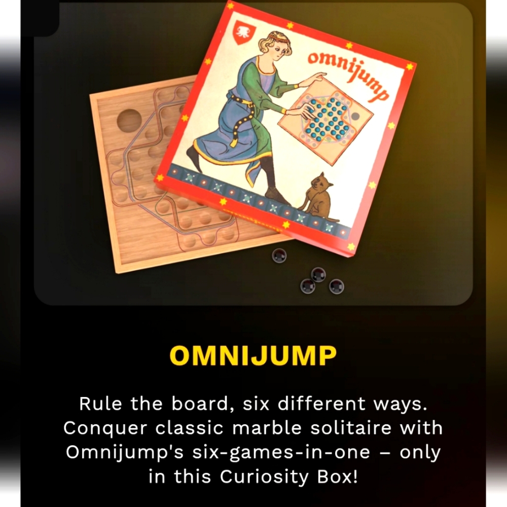 Omnijump Marvle Solitaire Board Game